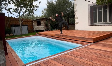 Conception, fabrication et pose d'une terrasse mobile à Carcassonne